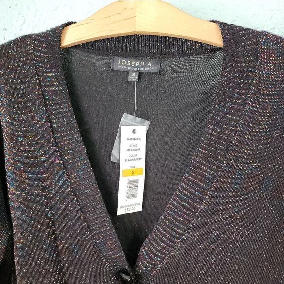Joseph A multicolored metallic parade luxecore button front cardigan - Picture 6 of 13